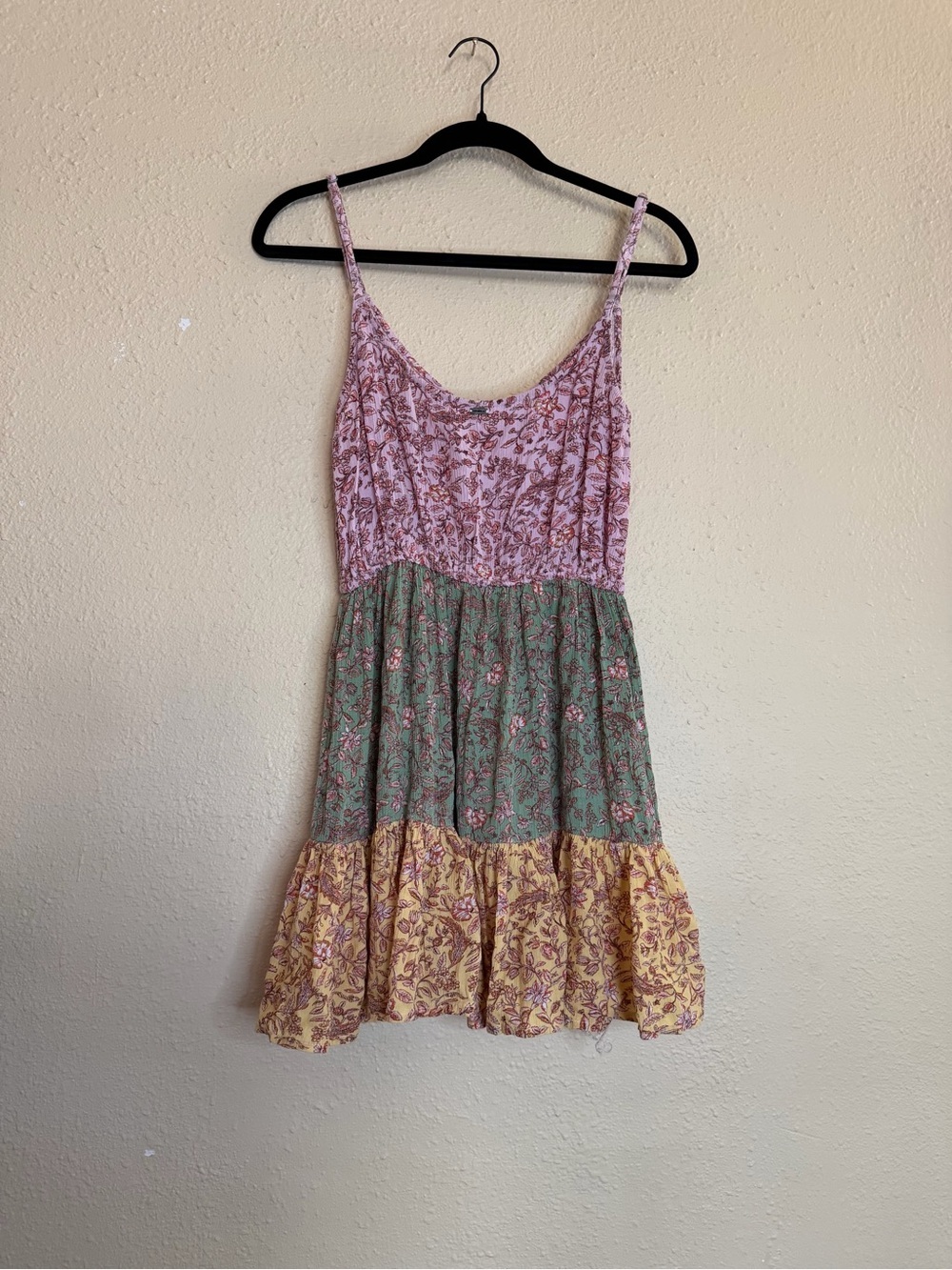 O’Neill | Remy Floral Patchwork Mini Dress Boho Tiered - Size Small - Picture 3 of 4